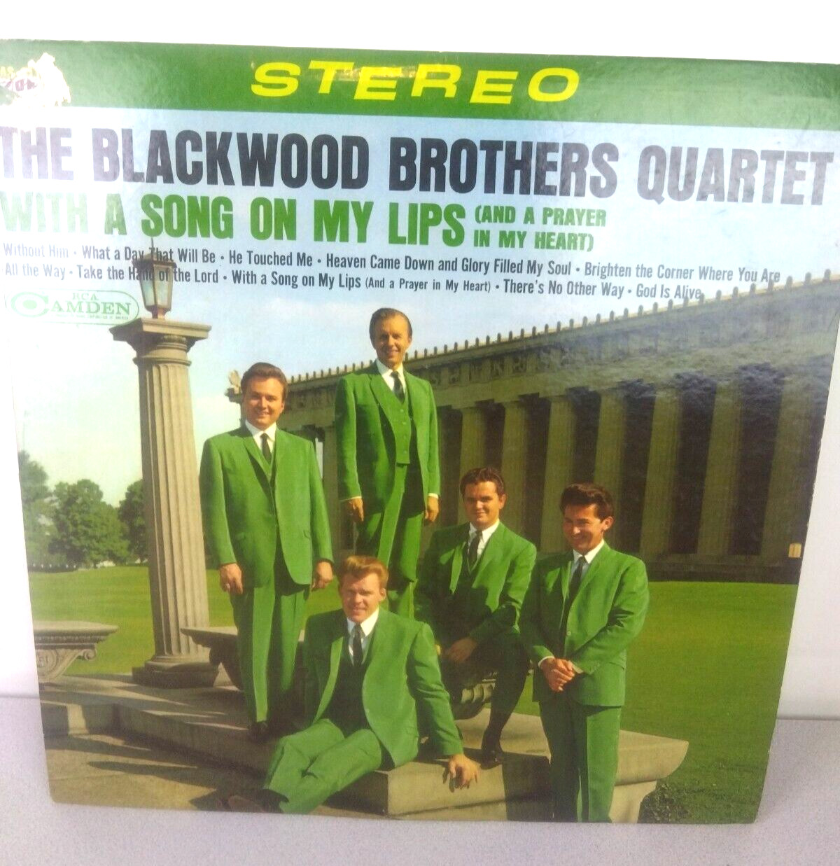 The Blackwood Brothers With A Song on My Lips Gospel Record Album - 1967  (LR45)