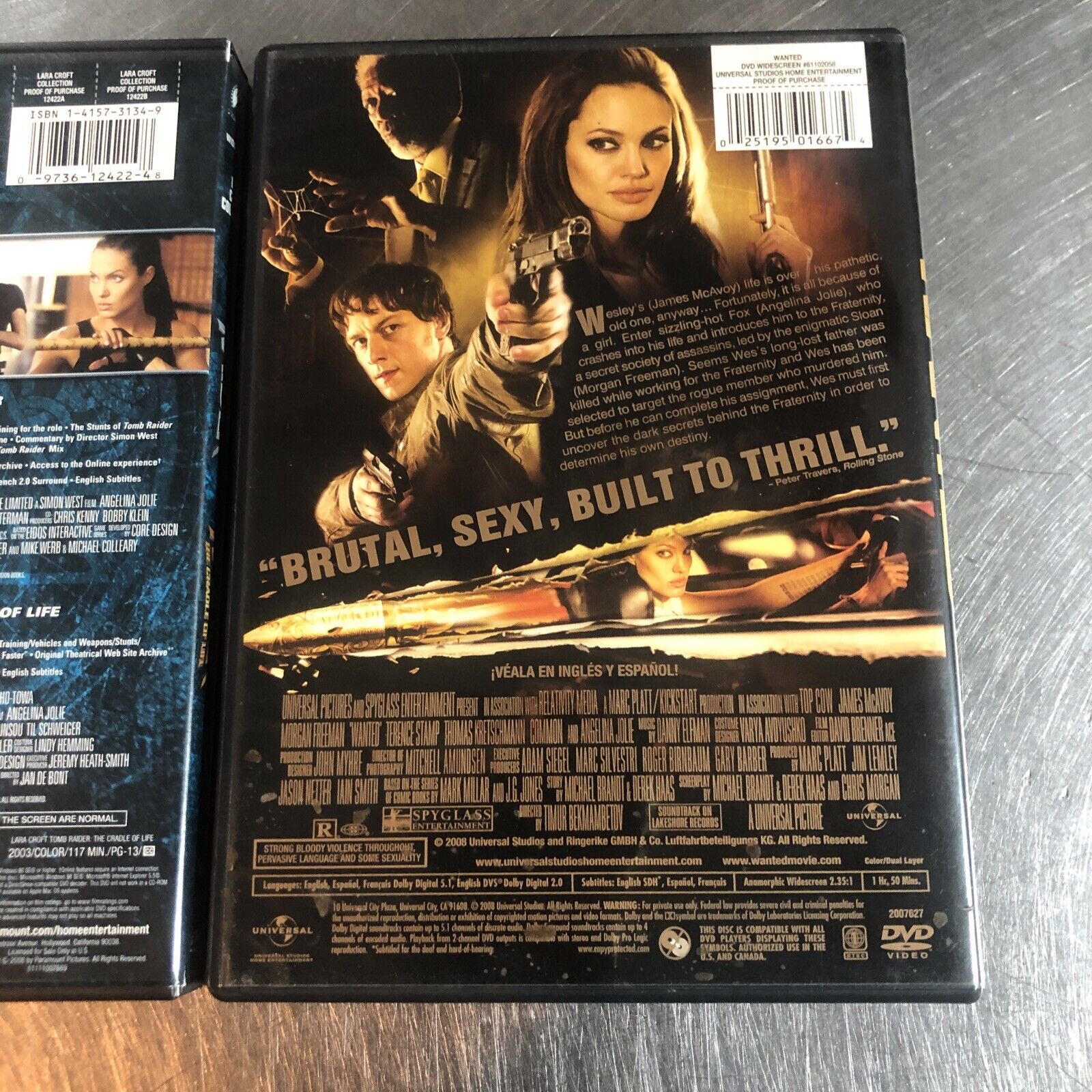 Dvd - Tomb Raider - Lara Croft - Angelina Jolie - Original, Filme e Série  Dvd Usado 45434554