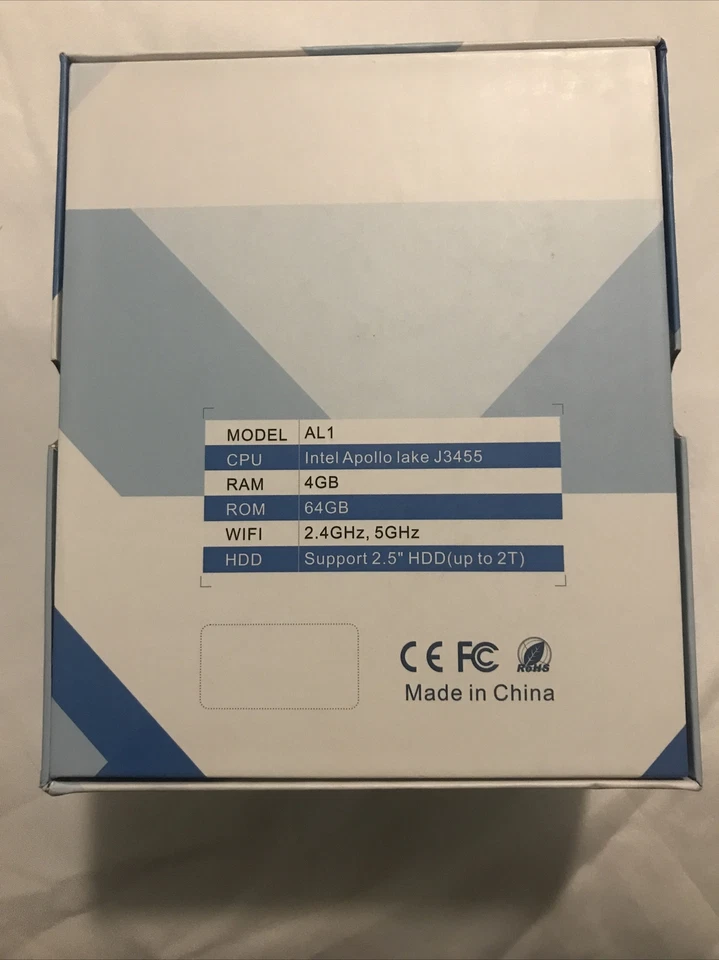 AL 1 Mini PC Windows 10 64-bit Intel Apollo Lake J3455 4GB RAM - Image 2 of 4