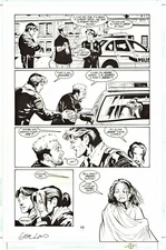 GREG LAND SIGNED 2001 NIGHTWING ORIG. ART-DICK GRAYSON, AMY ROHRBACH! FREE SHIP!