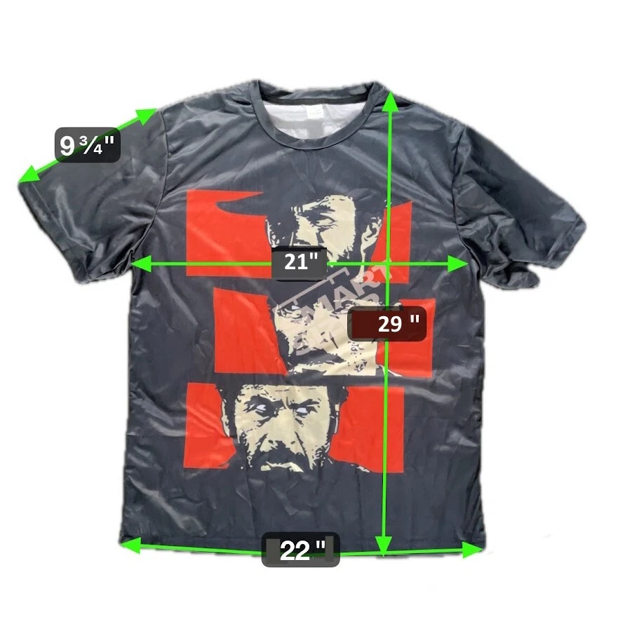 Camiseta para hombre The Good Bad and Ugly Clint Eastwood con estampado gráfico talla XL Foto 4 de 4