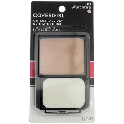 4 Pack CoverGirl Outlast All-Day Ultimate Finish 3-in-1 Foundation, Creamy Na...