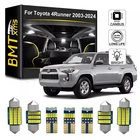 18 Bulbs White Lights Interior LED Package Kit for Toyota 4Runner 2003-2024