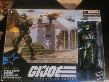 G.I. Joe Classified Series 175 Steel Corps Sentry & Modular Defense Post NEW