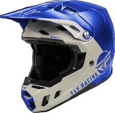 Fly Racing Formula CC Centrum Helmet (Large, Metallic Blue/Light Gray)