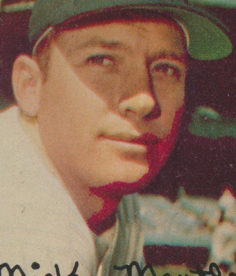 BLOODY FACE MANTLE 1959 Error Topps Mickey #10 HOF Yankees PSA 6