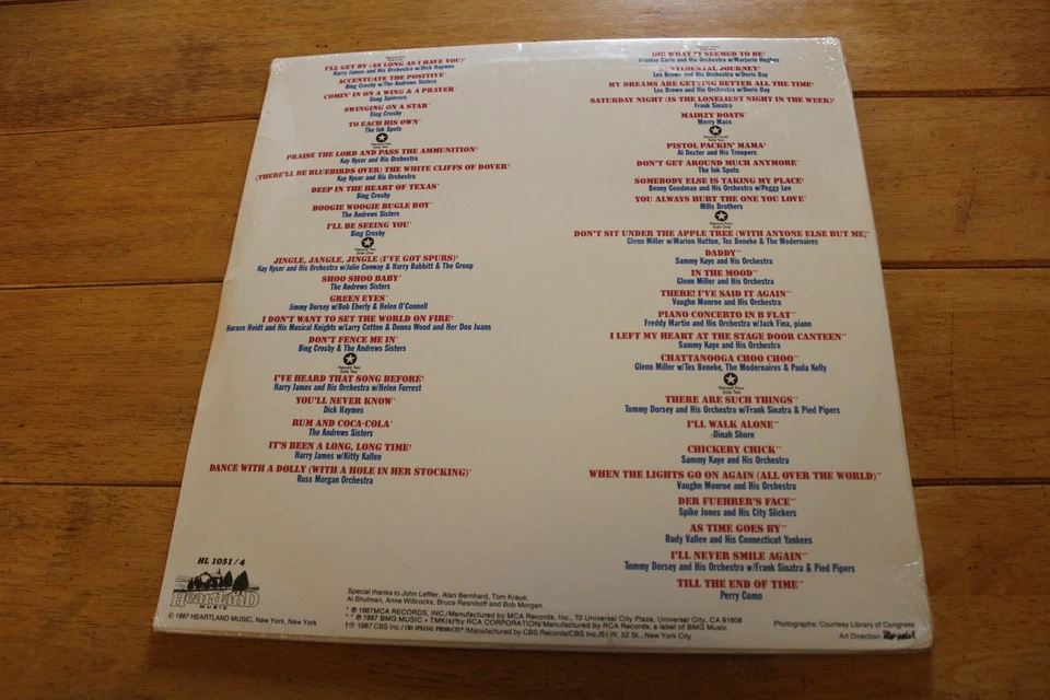 Various Artists Vinyl Record Stage Door Canteen 4 LP Box Set 1987 Heartland New - Image 2 of 2