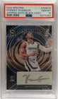 Kennedy Chandler 7/10 Rookie Autograph Aspiring Black Light Spectra Basketball N