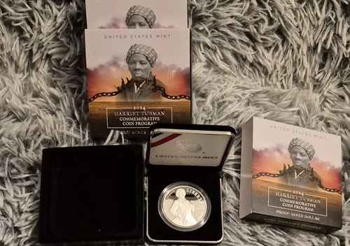 2024 Harriet Tubman Silver Dollar 1st Federal U.S. Mint OGP PROOF Coin