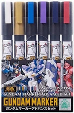 GSI Creos Gundam Marker Advanced Set (GMS124) for Model Painting