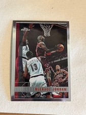1997-98 Topps Chrome Michael Jordan Chicago Bulls (HOF) Card  #123
