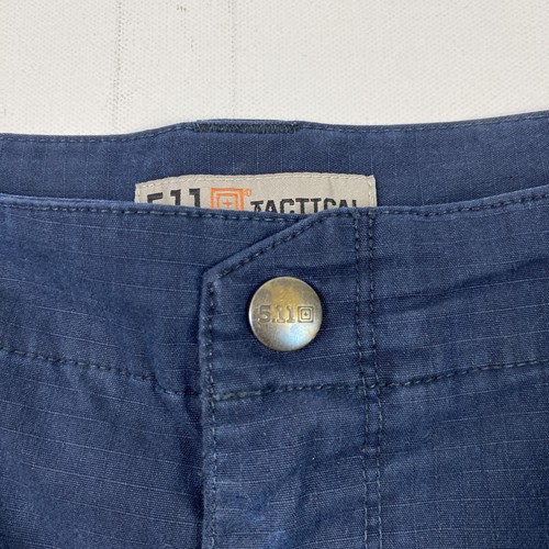 5.11 Tactical Shorts Mens 38 Navy Blue Cargo Ripstop Utility Outdoor Hiking Work - Picture 8 of 14