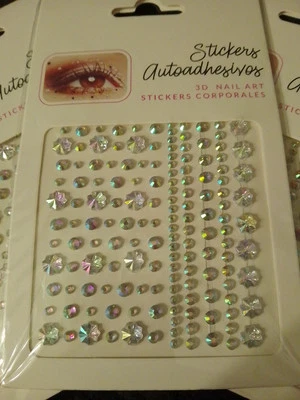 Travel Sized Assorted Face/Nail Gems Festival Party Body Makeup Fashion Costume