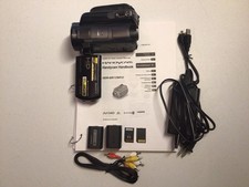 Sony Handycam HDR-SR11 Camera Black with accessories.