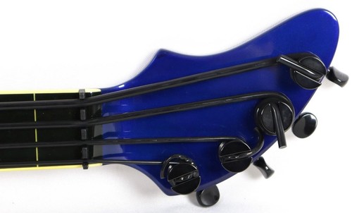 DeArmond Ashbory Blue Trave Electric Bass Guitar w/ Gig Bag - Picture 5 of 8