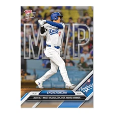 2024 Topps Now Offseason OS-6 Shohei Ohtani Los Angeles Dodgers NL MVP Winner