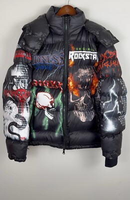 Rockstar Original MENS OUTERWEAR Black Nash Graphic Print
