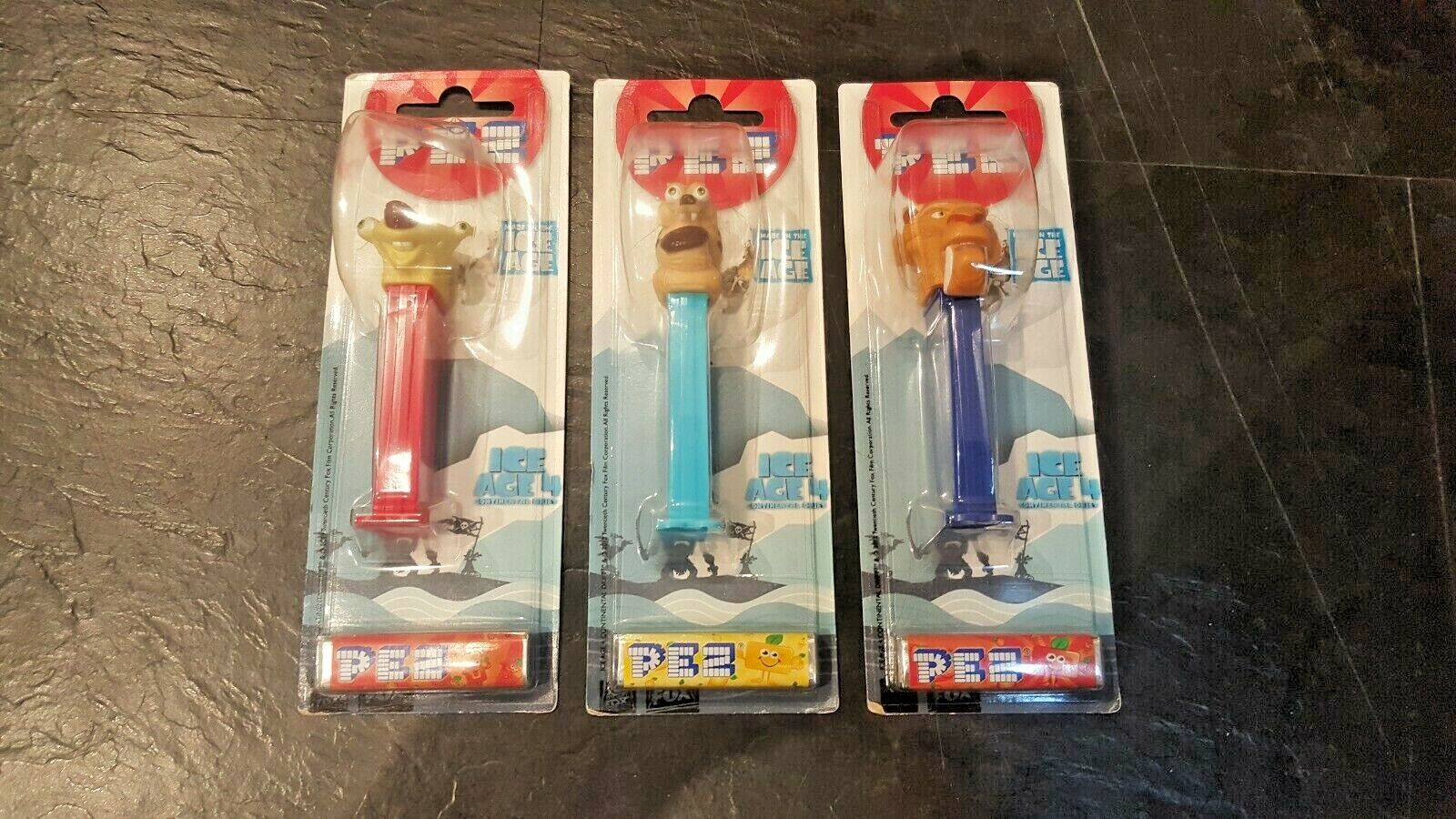 Pez - Ice Age - Set of 3 sealed and new on card