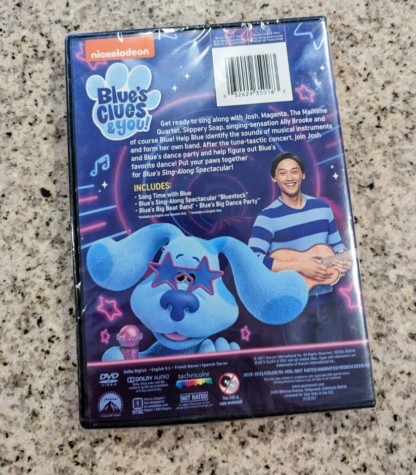 Blue's Clues And You! Blue's Sing-Along Spectacular [New DVD 2021] - Image 2 of 4