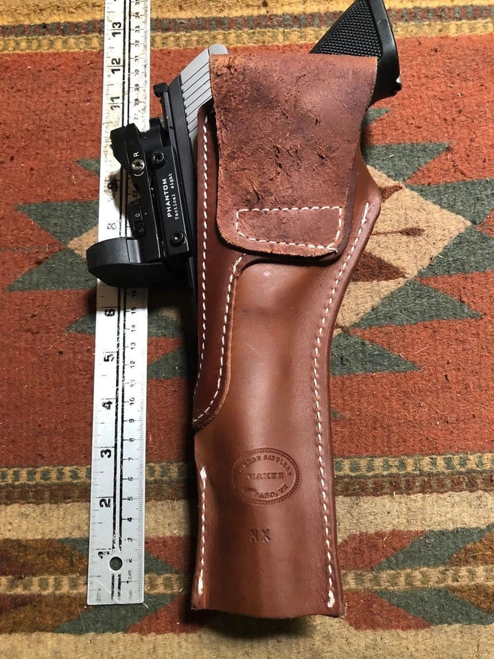 Ruger Mark III IV 22Auto con mira de punto rojo Funda de cuero Mag Pouch MK EE. UU. Foto 4 de 4