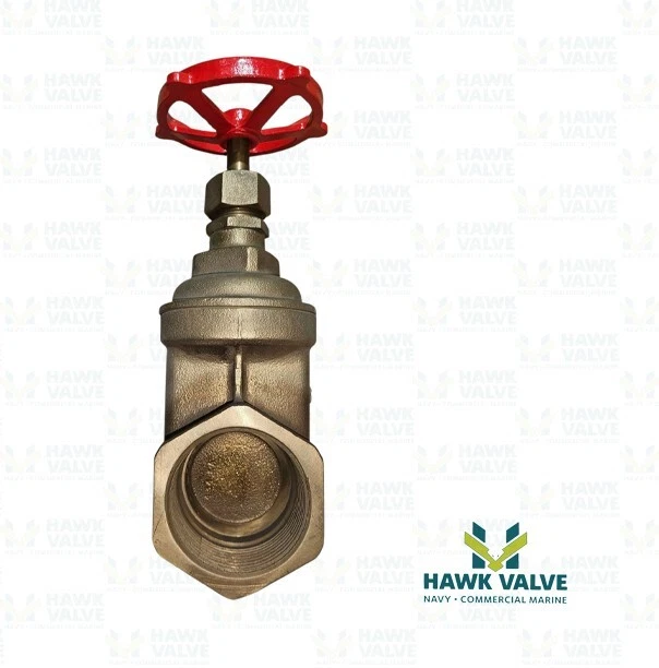 2-1/2" BRONZE 125 THREADED NON-RISING STEM GATE VALVE - MILWAUKEE FIG.105 - Image 2 of 4
