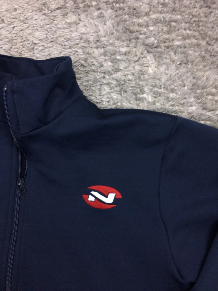 Old Navy Vintage Jacket Mens Size Medium Navy Blue Full Zip Polyester VTG Y2K - Image 4 of 4