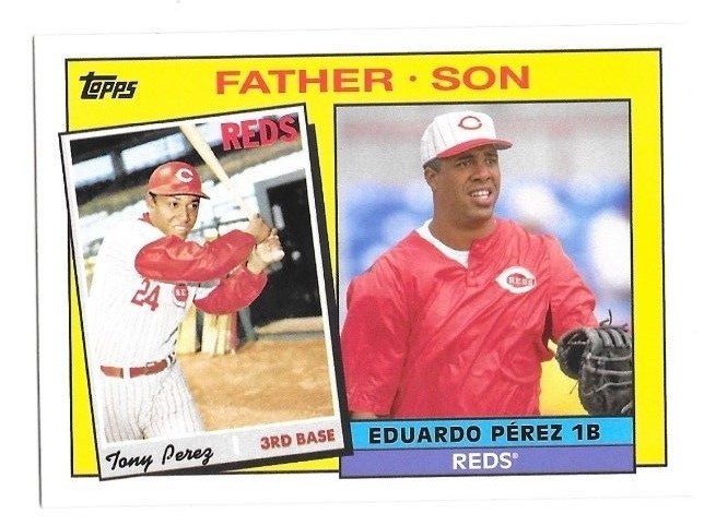 2016 Topps Archives '85 Father Son Tony Perez/Eduardo Perez | eBay