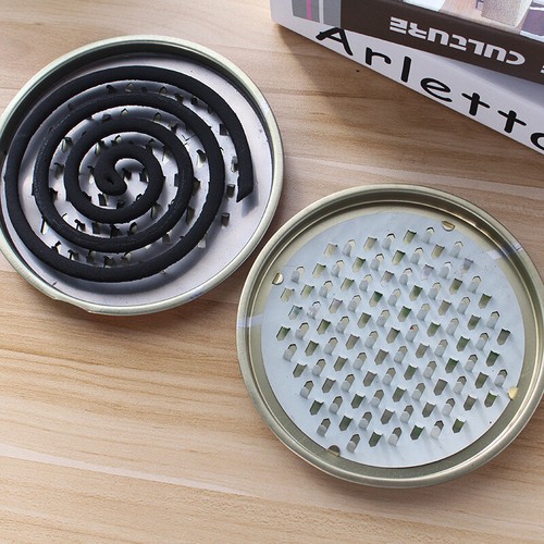 Outdoor Camping Mosquito Coil Holder Tray With Lid Repellent Diffuser Incense - Picture 9 of 12