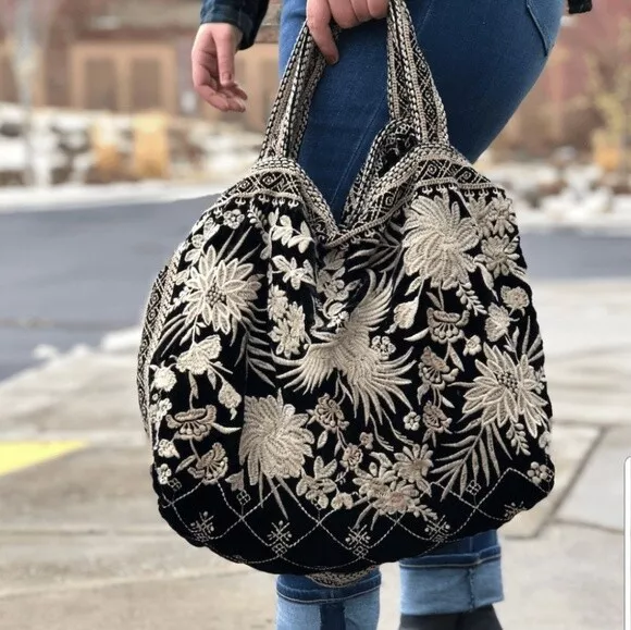 velvet handbag