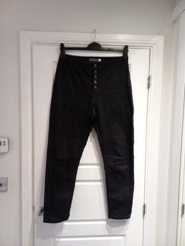 Mint Velvet Black High Rise Skinny Jeans Size 14 Uk - Picture 1 of 7