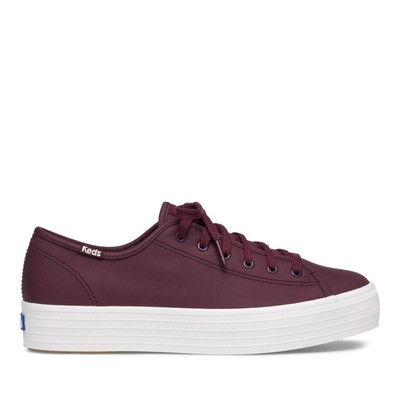 burgundy keds