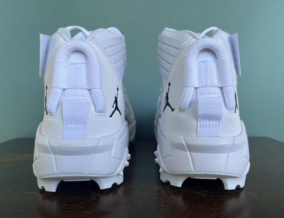 Nike Jordan Force Savage Pro 2 Shark Men\'s 15 White Football Cleats CV1666-103 Nike Air Jordan Force Savage Pro 2 Shark White Football  main image 3