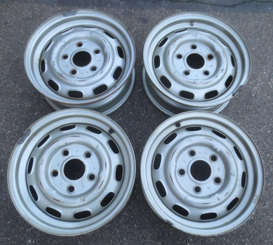 4 x DEMO-Stahlfelgen Porsche 911 912 914-6  5 1/2JX15 5x130 ET42 #22139 - Bild 1 von 4
