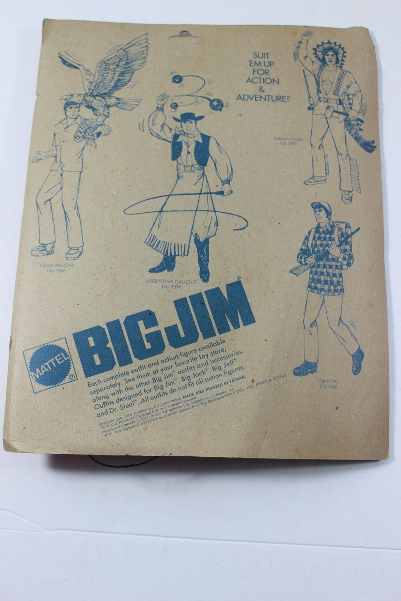 Tenue Gaucho Argentin Pour Big Jim - Série Aventure Mattel (REF9438 / 7399) NEUVE