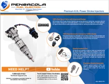 03-07 6.0L Ford Powerstroke Premium Reman Diesel Fuel Injector (3081-P) Core Due