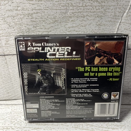 Splinter Cell Stealth Action Redefined PC 2002 Complete 3 Discs Manual - Picture 2 of 6
