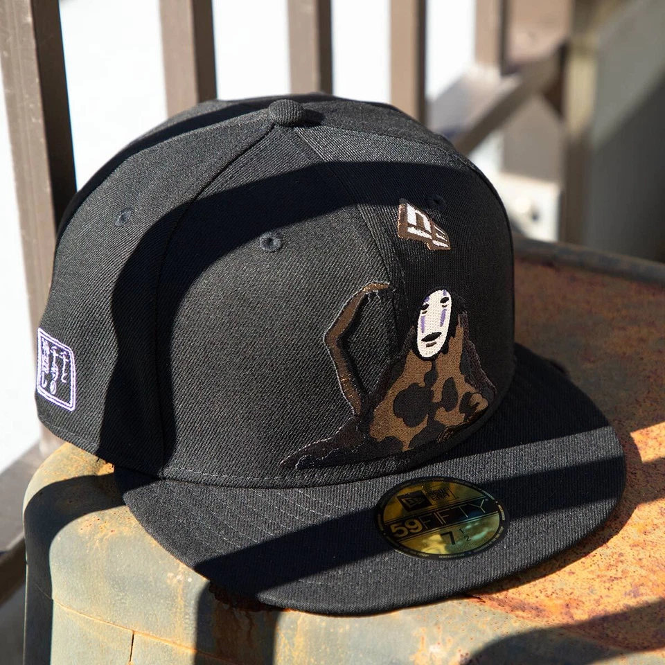PRE New Era Cap 59FIFTY x Studio Ghibli Spirited Away Black Cap Size 7-8 Japan - Image 2 of 4