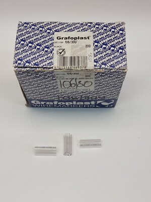 150x Grafoplast 106/30U 30mm Transparent Sleeve for Cable and Wire Marking 