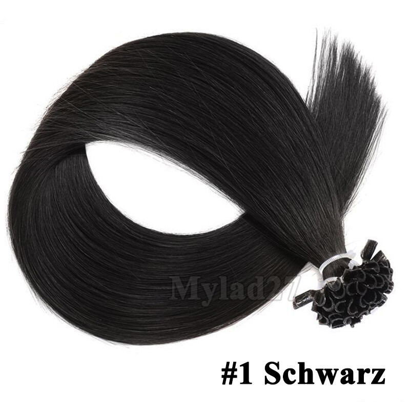 Keratin Bonding Extensions – 25 Strähnen, 100% Remy Echthaar, 50 Cm, Pink (#760) – Inkl. Zubehör
