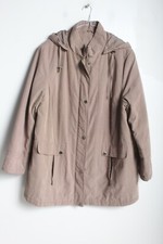 Bonmarche Womens Soft Feel Outerwear Jacket - Beige - Size L Large (g61)