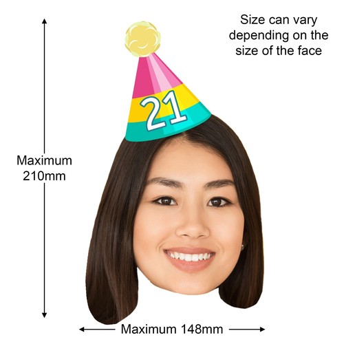 Personalised Face Bunting With Party Hat, Photo Banner CUTOUT Party Accessory - Picture 26 of 280