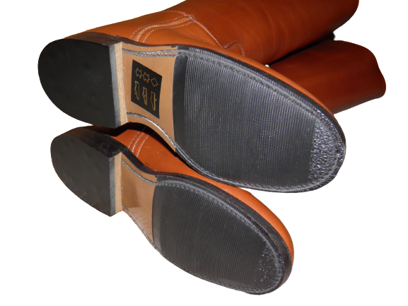 Bottes D'équitation Vintage Hawkins Royale - Cuir Noir - UK 5 - Made In England