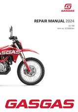 GasGas Gas Gas Service Workshop Shop Manual Book 2024 ES 700 US