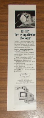 Seltene Werbung SE Spezial Elektronik Robby Roboter für Heimcomputer 1982