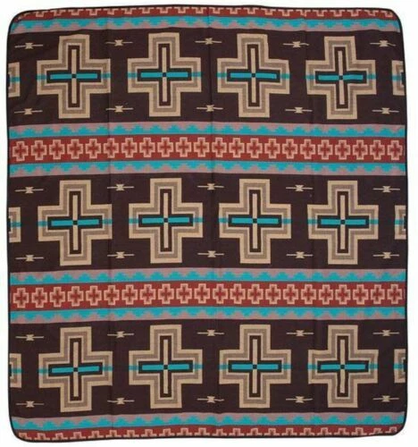 Mezcla de algodón Handmade patrón geométrico cobijas y Mantas