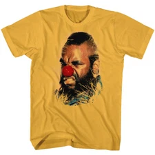Mr T Red Clown Nose Photo Men's T Shirt The A Team B.A. Baracus