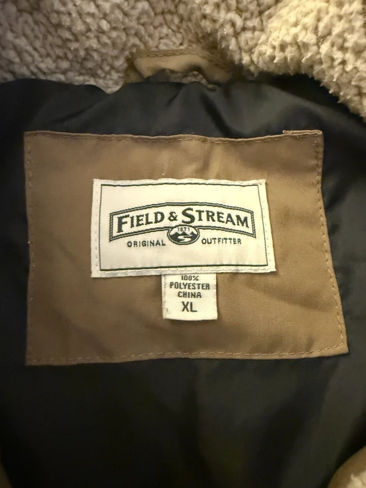 Field & Stream Men's Size XL Brown Zip-Up Puffer Vest | Winter Vest - Image 4 of 4