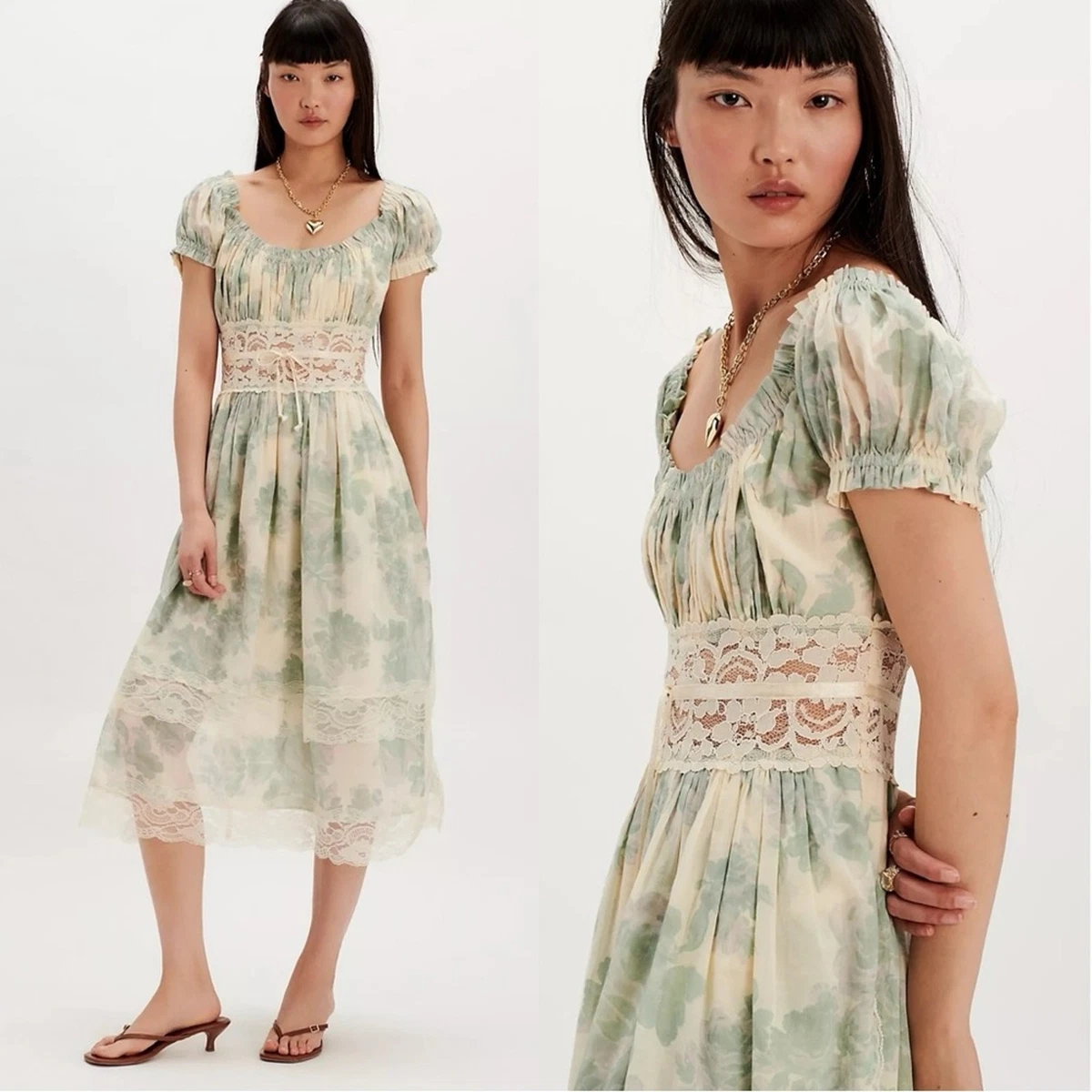 gia midi dress Gia Midi Dress -Sage Garden Print