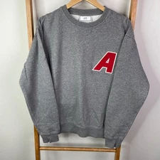 Ami Alexandre Mattiusi Sweatshirt Extra Large Grey Big A Pullover Crew Neck