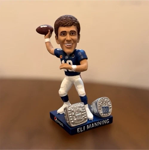 2021 Eli Manning NFL jersey retirement Bobblehead Collectible in Original Box